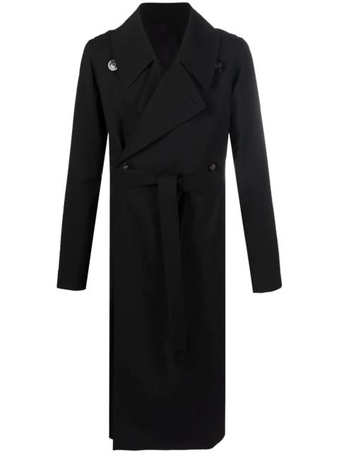 Rick Owens DRKSHDW wide-lapel trench coat