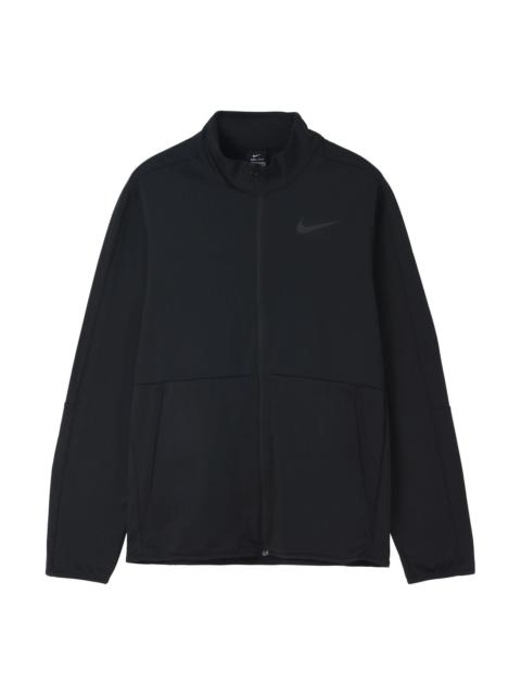 Nike Nike DRI-FIT logo Colorblock Stand Collar Knit Training Jacket Black CU4948-010