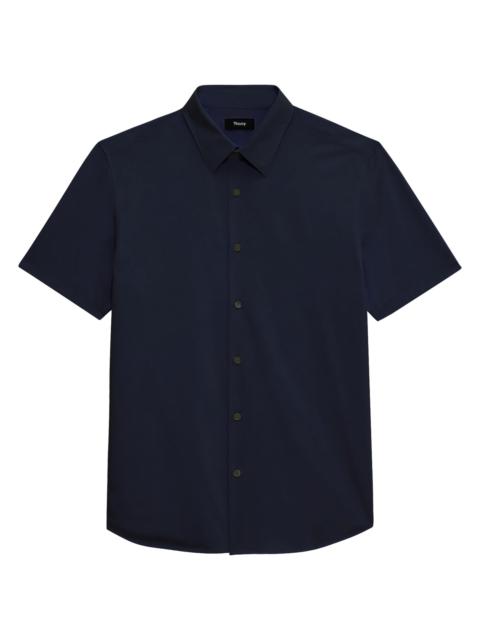 Theory Men's Irving Cotton-Blend Shirt - Eclipse