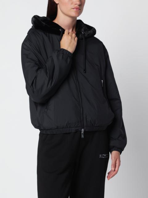 MOOSE KNUCKLES Black Eaton Bunny reversible jacket