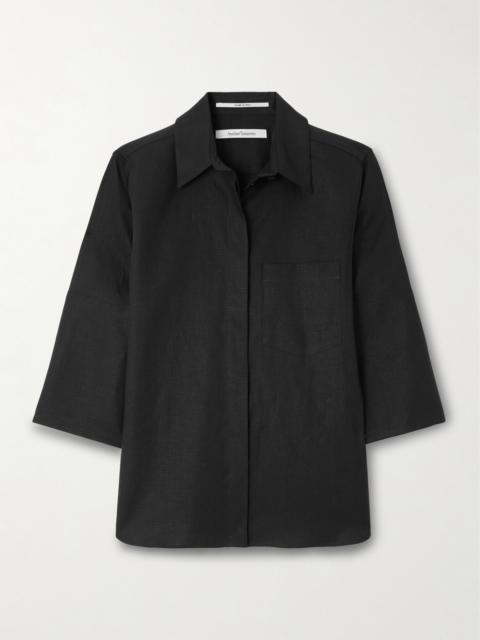 Another Tomorrow Linen Shirt