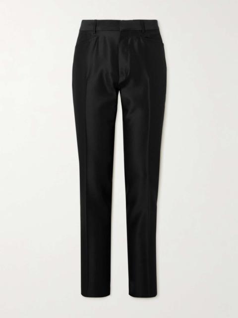 Dyylan Tapered Wool and Silk-Blend Twill Suit Trousers