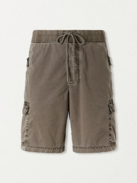 JAMES PERSE Straight-Leg Stretch Cotton-Poplin Shorts