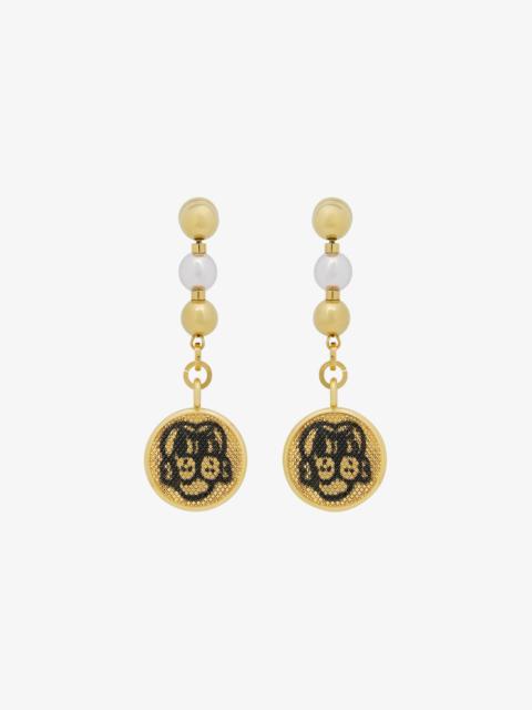 Givenchy EARRINGS WITH TAG EFFECT DOG