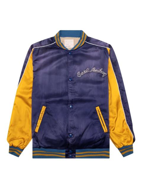 SAINT M×××××× satin-panel bomber jacket