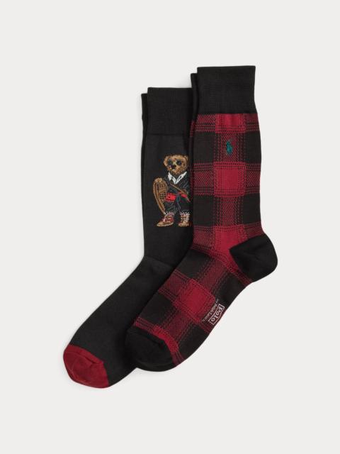 Polo Ralph Lauren Polo Bear & Plaid Trouser Sock 2-Pack