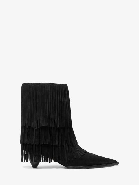 MICHAEL KORS Jayla Suede Fringed Ankle Boot