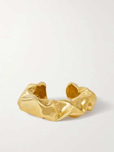 Completedworks Scrunch gold vermeil cuff Gold