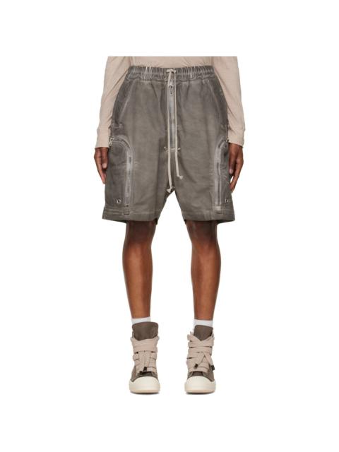Rick Owens DRKSHDW Gray Tower Bauhaus Denim Shorts