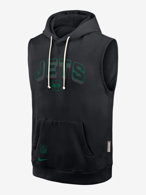 New York Jets Sideline Men's Nike Dri-FIT NFL Sleeveless Pullover Hoodie