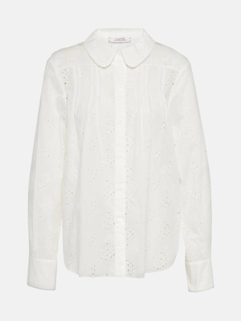 Embroidered Ease cotton shirt