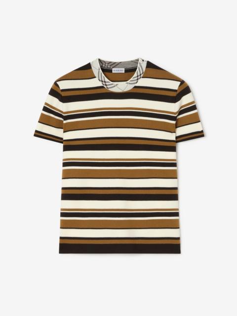 Burberry Striped Wool Blend T-shirt
