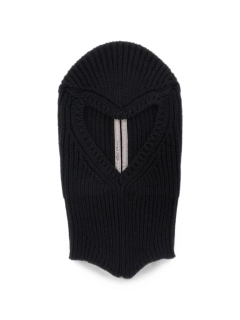 Rick Owens Rick Owens Ribbed-knit Cashmere And Wool Balaclava