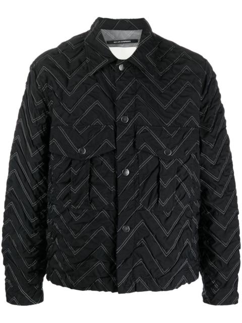 Song for the Mute zig-zag quilted lightweight jacket