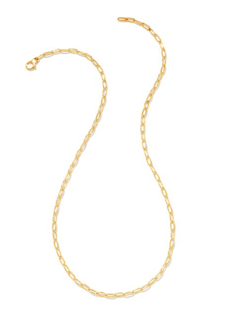 KENDRA SCOTT Small Paperclip Chain Necklace in 18k Gold Vermeil