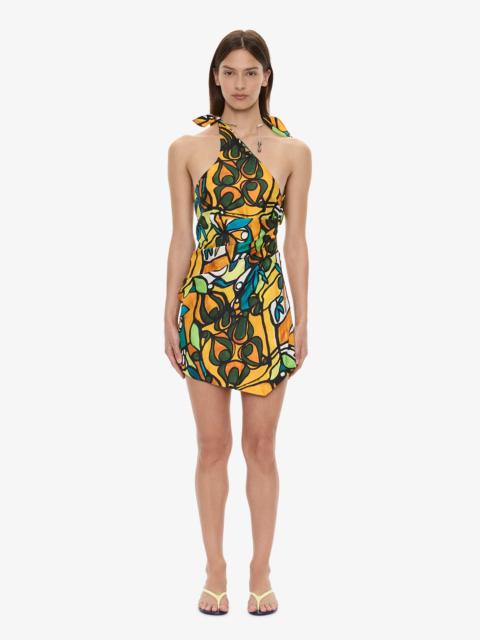 CHRISTOPHER ESBER Tropic Nouveau Scarf Mini Dress