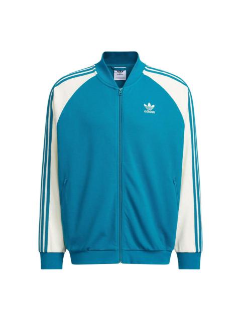 adidas Originals Dkn Sst Jacket Asia Sizing 'Blue White' IX4241