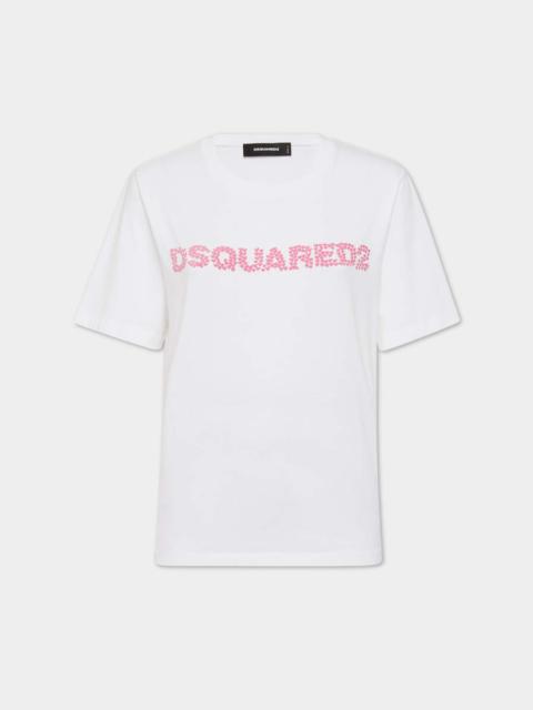 DSQUARED2 COTTON JERSEY EASY FIT T-SHIRT