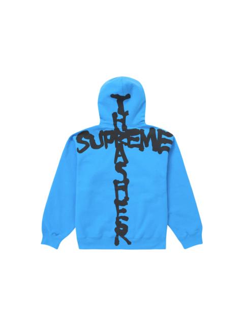 Supreme Supreme Thrasher Zip Up Hooded Sweatshirt Bright Blue