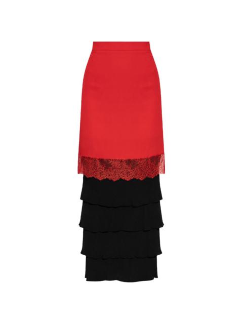 Moschino layered skirt