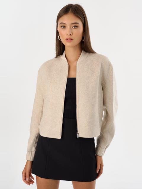 LAMARQUE FAY | Double Face Wool Bomber Jacket