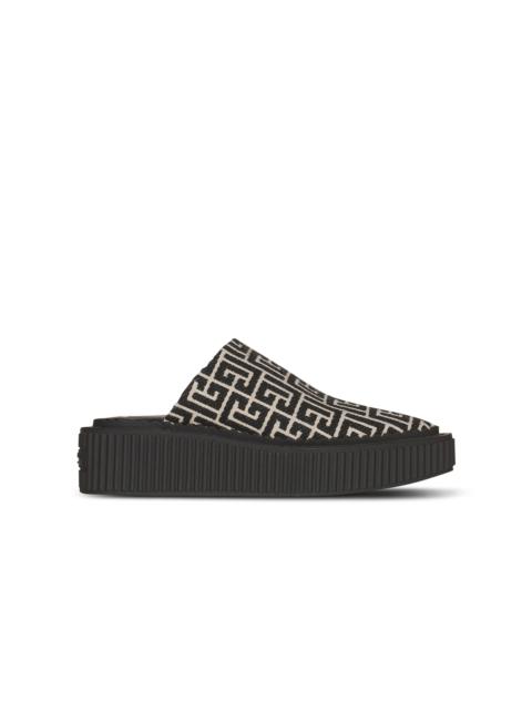 Balmain Bicolor jacquard Uda mules