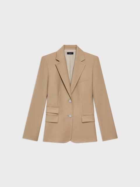 Theory Tailored Blazer in Sleek Flannel
