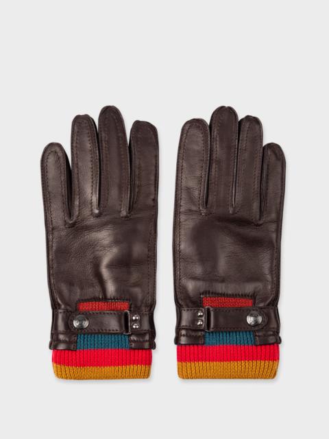 Paul Smith 'Artist Stripe' Cuff Gloves