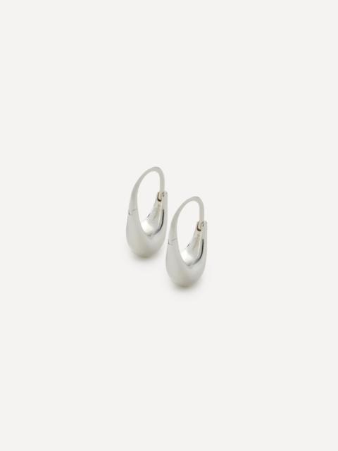 Otiumberg Sterling Silver Small Roscida Drop Hoop Earrings