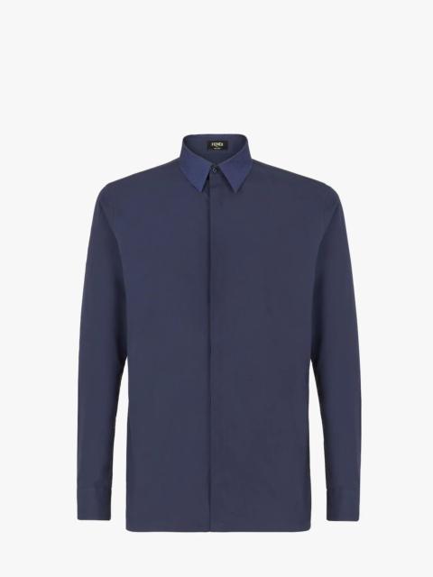 FENDI Blue cotton shirt