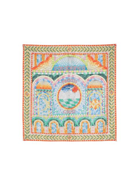 Mosaic De Damas silk scarf