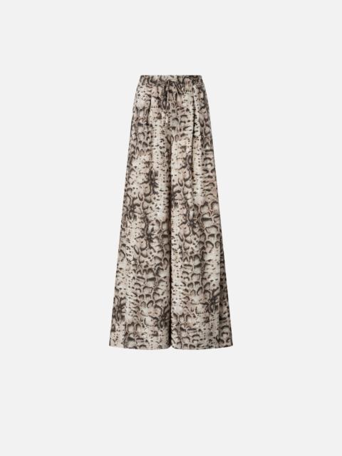 PINKO WIDE-LEG TROUSERS WITH SNAKE PRINT