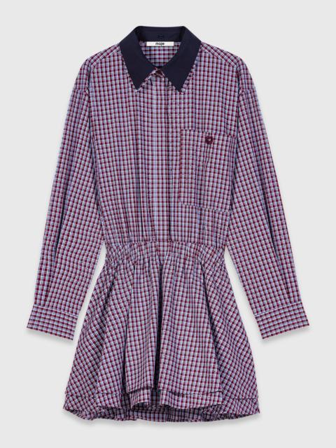 maje Short rhinestone checked dress