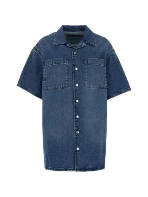 Alexander Wang short-sleeve boxy mini shirt dress