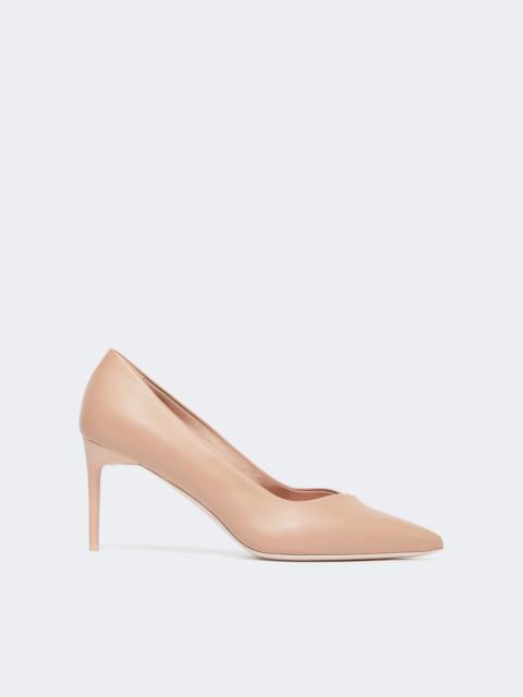 Max Mara PHYLLIS Nappa leather court shoes - POWDER