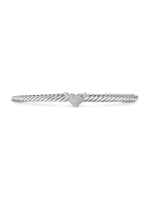 DAVID YURMAN Women's Heart Station Bracelet in Sterling Silver - Silver