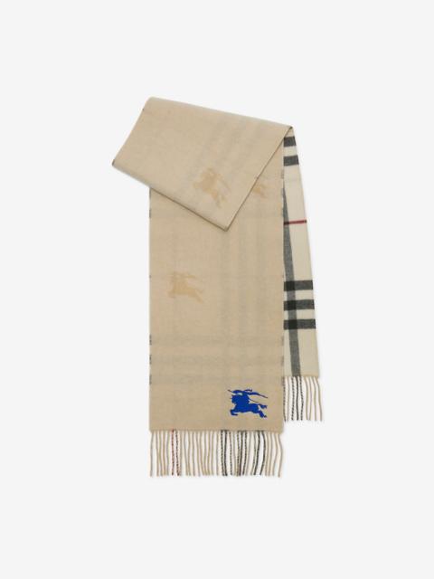 Burberry Reversible EKD Check Cashmere Scarf
