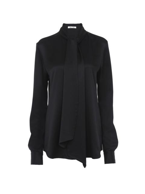 Tシャツ・カットソー BODE SS25 Black silk Seafarer shirt (WRF24SH007 BLACK) Tシャツ・カットソー BODE SS25 Black silk Seafarer shirt