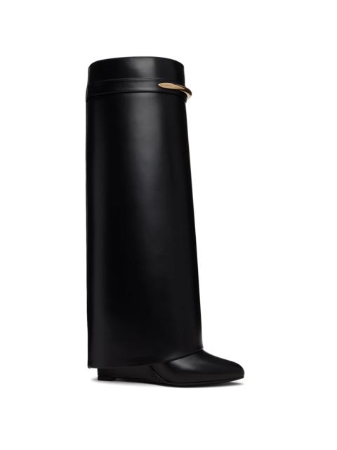 Givenchy Black Shark Pinch Tall Boots