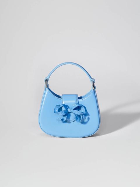 self-portrait Blue Crescent Bow Micro Bag
