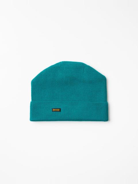 Iron Heart IHG-081-BLU 100% COTTON RIBBED BEANIE - BLUE