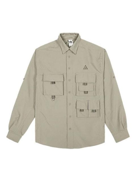 Nike Men's Nike ACG Dri-FIT ADV UV Devastation Trail Sports Functional Waterproof Pocket Long Sleeves Aut