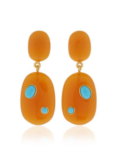 LIZZIE FORTUNATO Satsuma Earrings orange