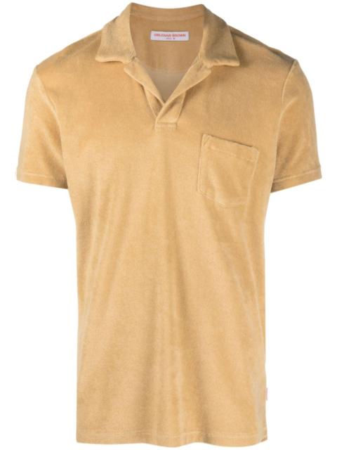 ORLEBAR BROWN terry-cloth cotton polo shirt