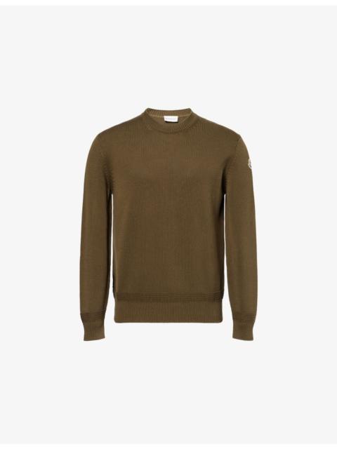 Moncler Crew-Neck Knitted Cotton Jumper
