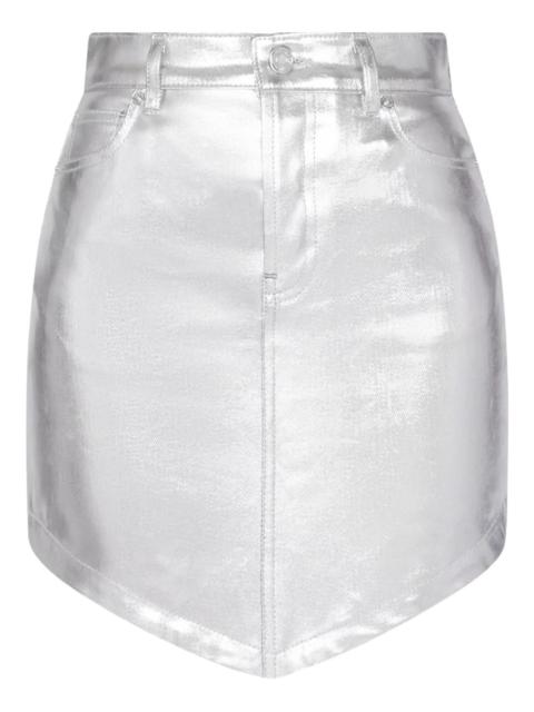 ALEXANDRE VAUTHIER asymmetric-denim mini skirt