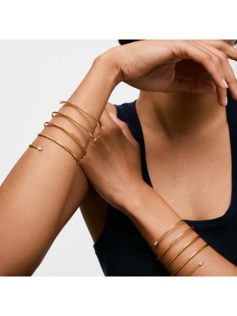 TOUS Double bangle with 18K gold vermeil and laboratory-grown diamonds Lio LGD