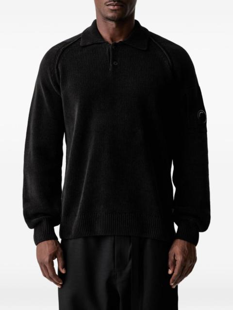 C.P. Company Lens-detail rib-knit sweater
