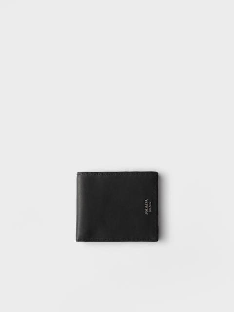 Prada Antiqued leather wallet
