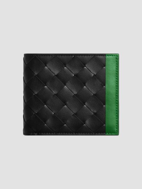 Bottega Veneta Men's Intrecciato Leather & Hardware Bifold Wallet - Black Shamrock